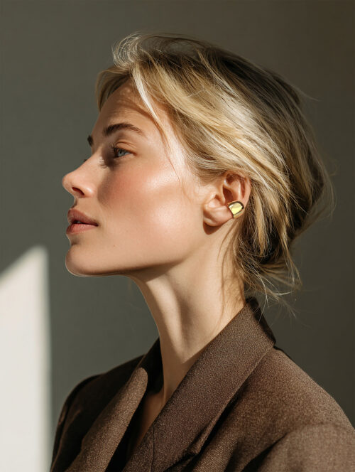 Alternative view of WAY Iza Gold Plated Steel Ear Cuff 2pcs
