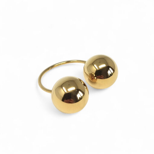WAY Picos Ring, Gold Plated Steel - Image 3