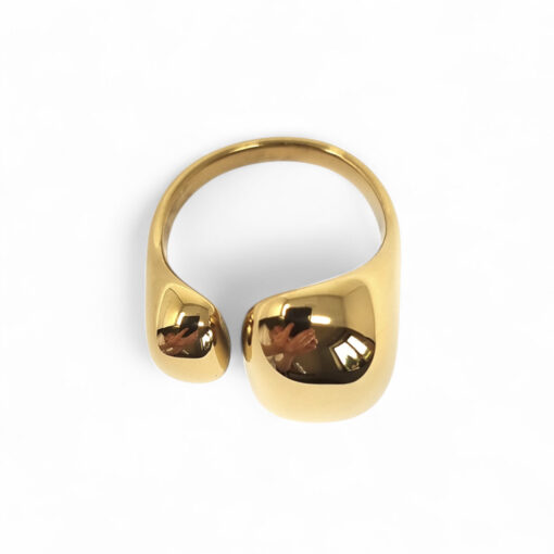 WAY Sila Ring, Gold Plated Steel - Image 3