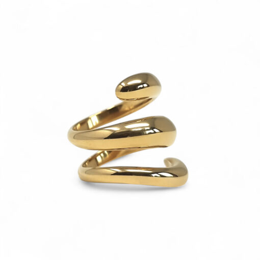 WAY Lagen Ring, Gold Plated Steel - Image 4
