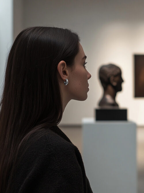 Alternative view of WAY Amado Earrings Steel
