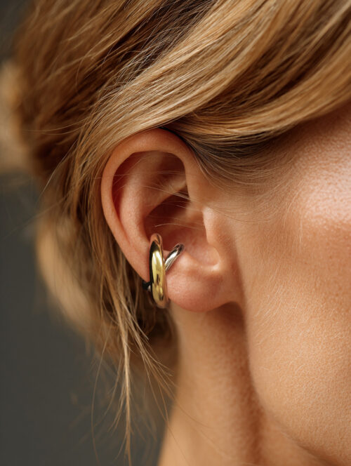 Alternative view of WAY Nora Gold Plated Steel Ear Cuff 2pcs