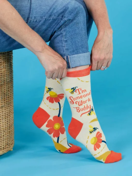 BlueQ I'm Someone's Work Buddy Socks - Image 2