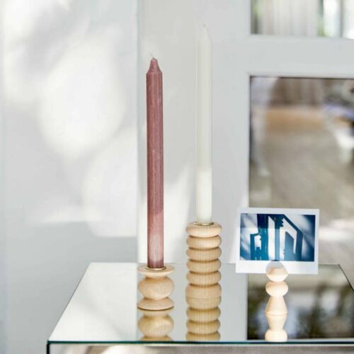 Alternative view of 5mm Paper Totem puidust küünlajalg – Short Nº 5