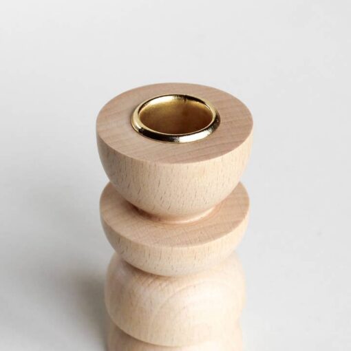 5mm Paper Totem puidust küünlajalg – Medium Nº 4 - Image 3