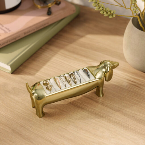 Umbra Dachsie Ring Holder Brass - Image 2