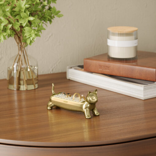 Umbra Ali Cat Ring Holder Brass - Image 3