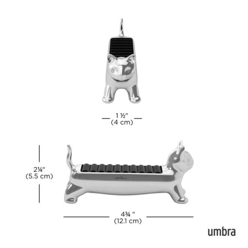 Umbra Ali Cat Ring Holder Chrome - Image 8