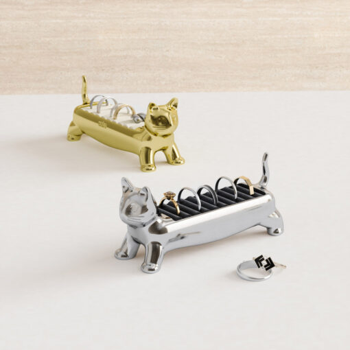 Umbra Ali Cat Ring Holder Chrome - Image 4