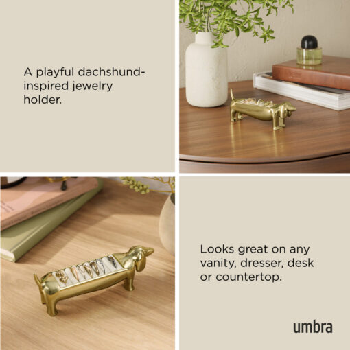 Umbra Dachsie Ring Holder Brass - Image 6