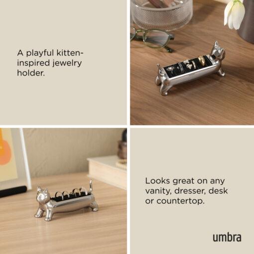Umbra Ali Cat Ring Holder Chrome - Image 9