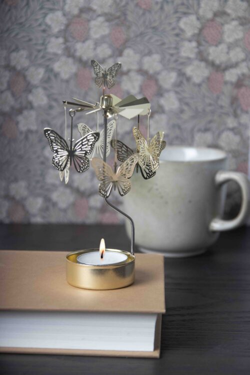Alternative view of Pluto Design Angel Chime Butterfly Gold