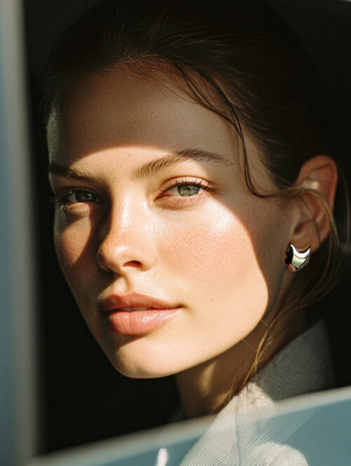 Alternative view of WAY Cat kõrvarõngad, kullatud teras