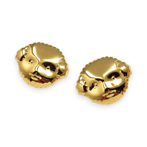 WAY Poodle Earrings, Gold Plated Steel
