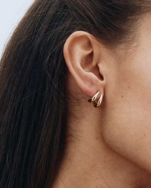 Alternative view of Edblad Spire Hoops S Gold Earrings
