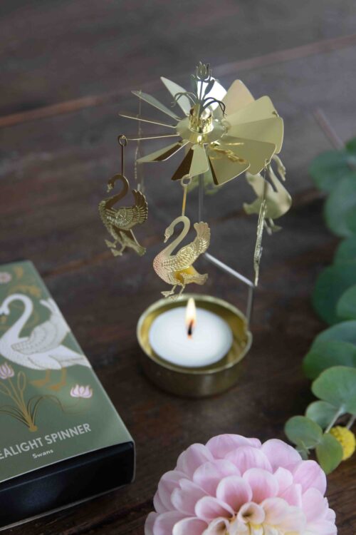 Alternative view of Pluto Design Angel Chime Swans