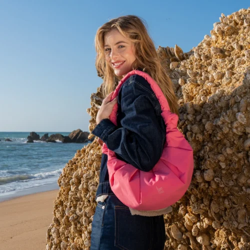 Alternative view of Got Bag Kott Pleat Moon Small Salina Pink Monochrome