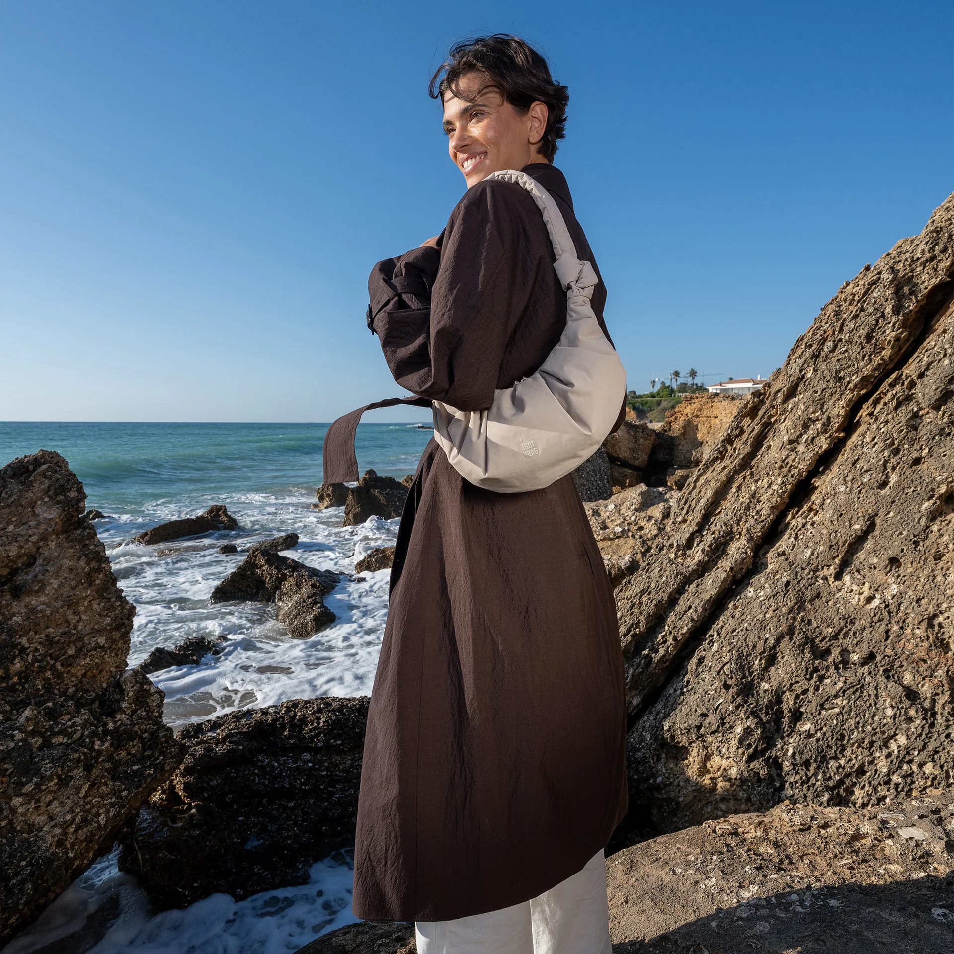 Got Bag Kott Pleat Moon Small Scallop Monochrome - Image 2