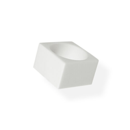 THE AIR Cube Ring White