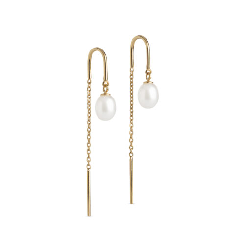 Enamel Copenhagen Eleanor Pearl Earrings Gold