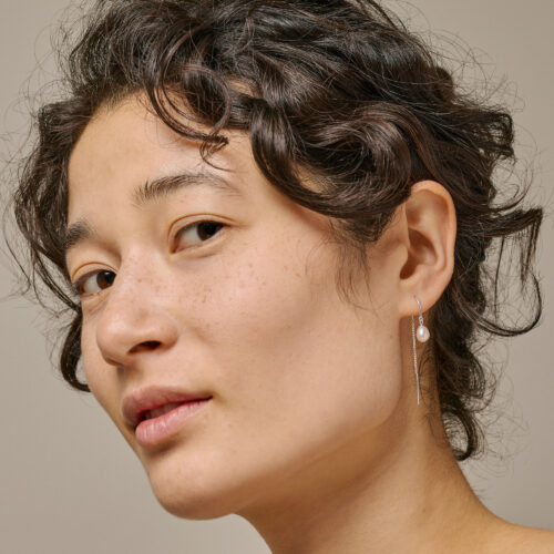 Alternative view of Enamel Copenhagen Eleanor Pearl Earrings Silver