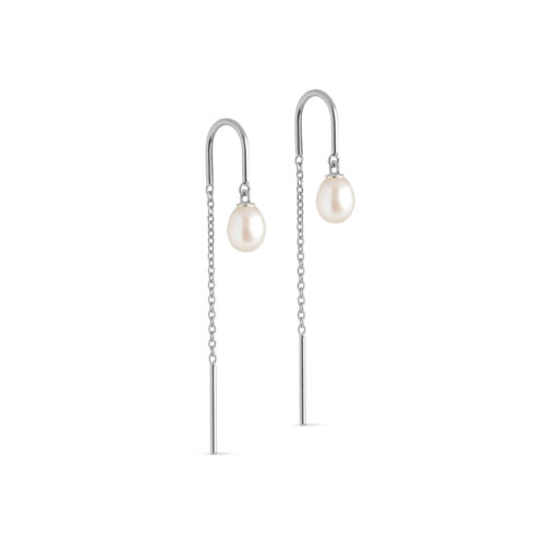 Enamel Copenhagen Eleanor Pearl Earrings Silver