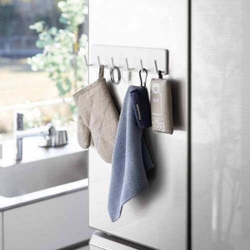 Alternative view of Yamazaki Tower Film Hook Self-Adhesive Hook Rail White