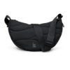 Got Bag Kott Wavy Puffer Moon Bag Small Black Monochrome