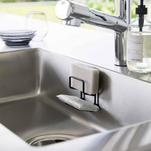 Alternative view of Yamazaki Film Hook Double Sponge Holder Black