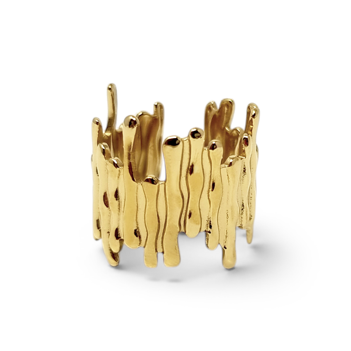 WAY Gardona sõrmus, kullatud teras