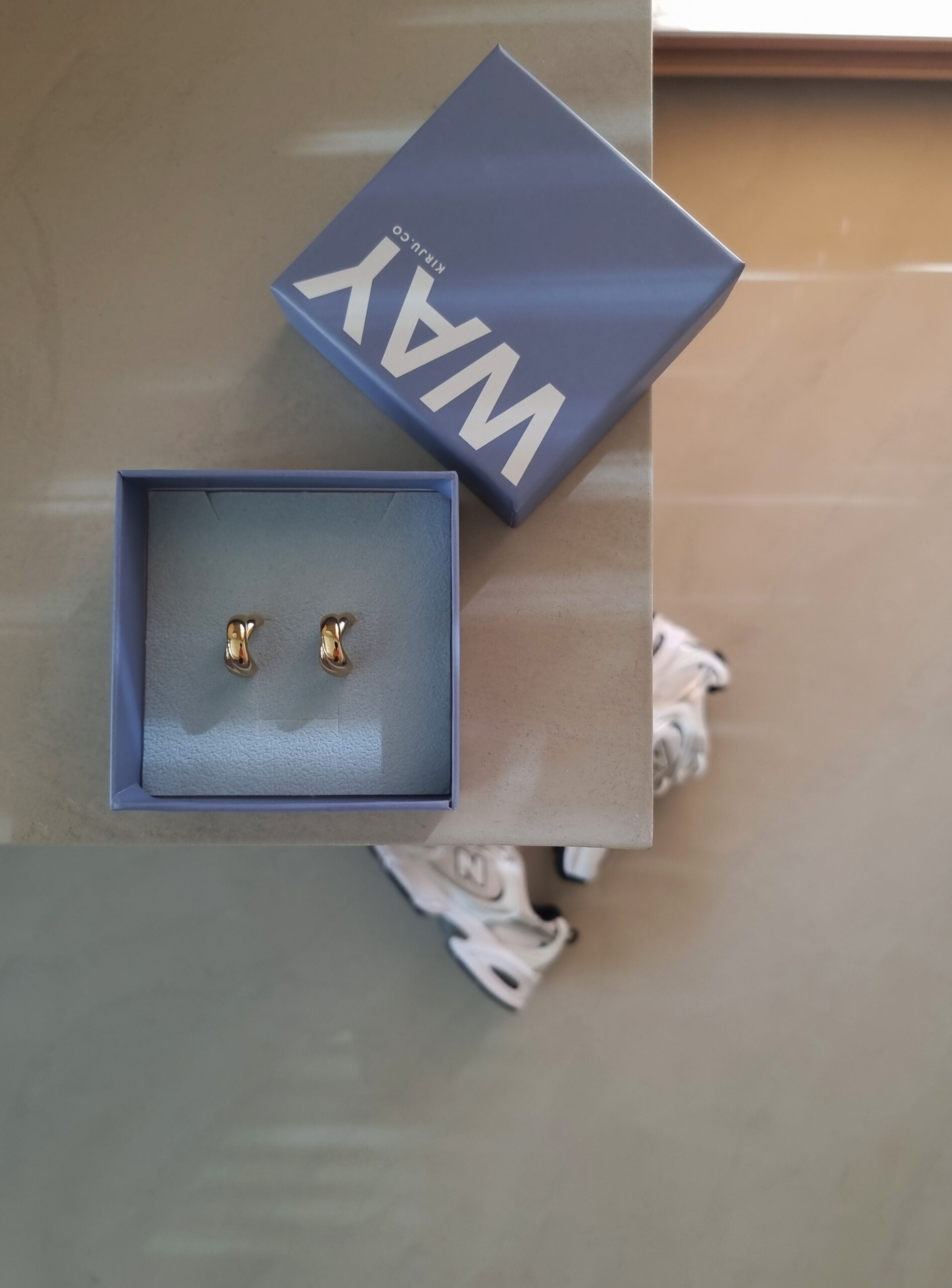 WAY Nora kõrvarõngad, kullatud teras - Image 2