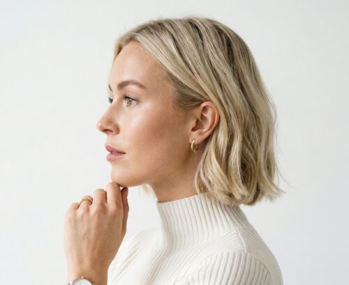 Alternative view of WAY Tajo kõrvarõngad, kullatud teras