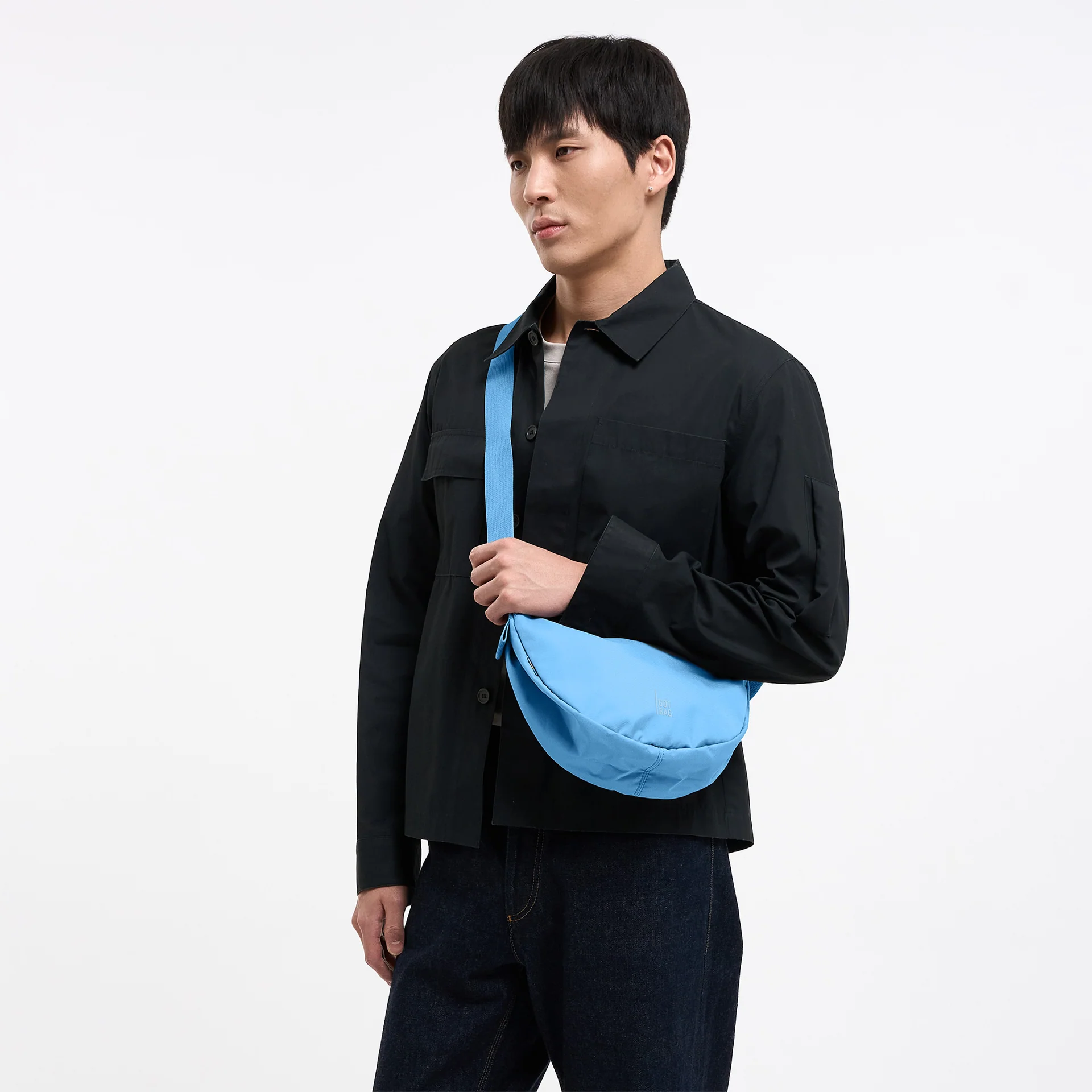Got Bag Moon Bag Small Aqua Monochrome - Image 3