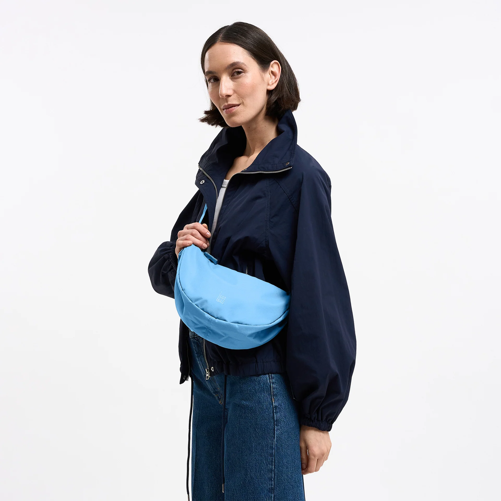 Got Bag Moon Bag Small Aqua Monochrome - Image 2