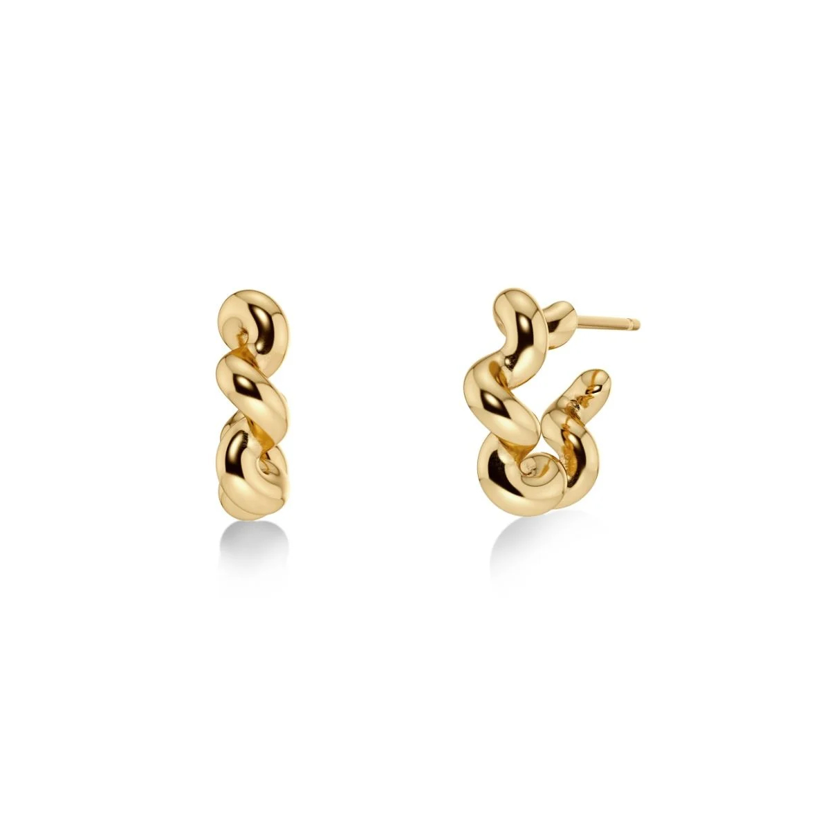 Edblad Spiral Hoops S Gold Earrings