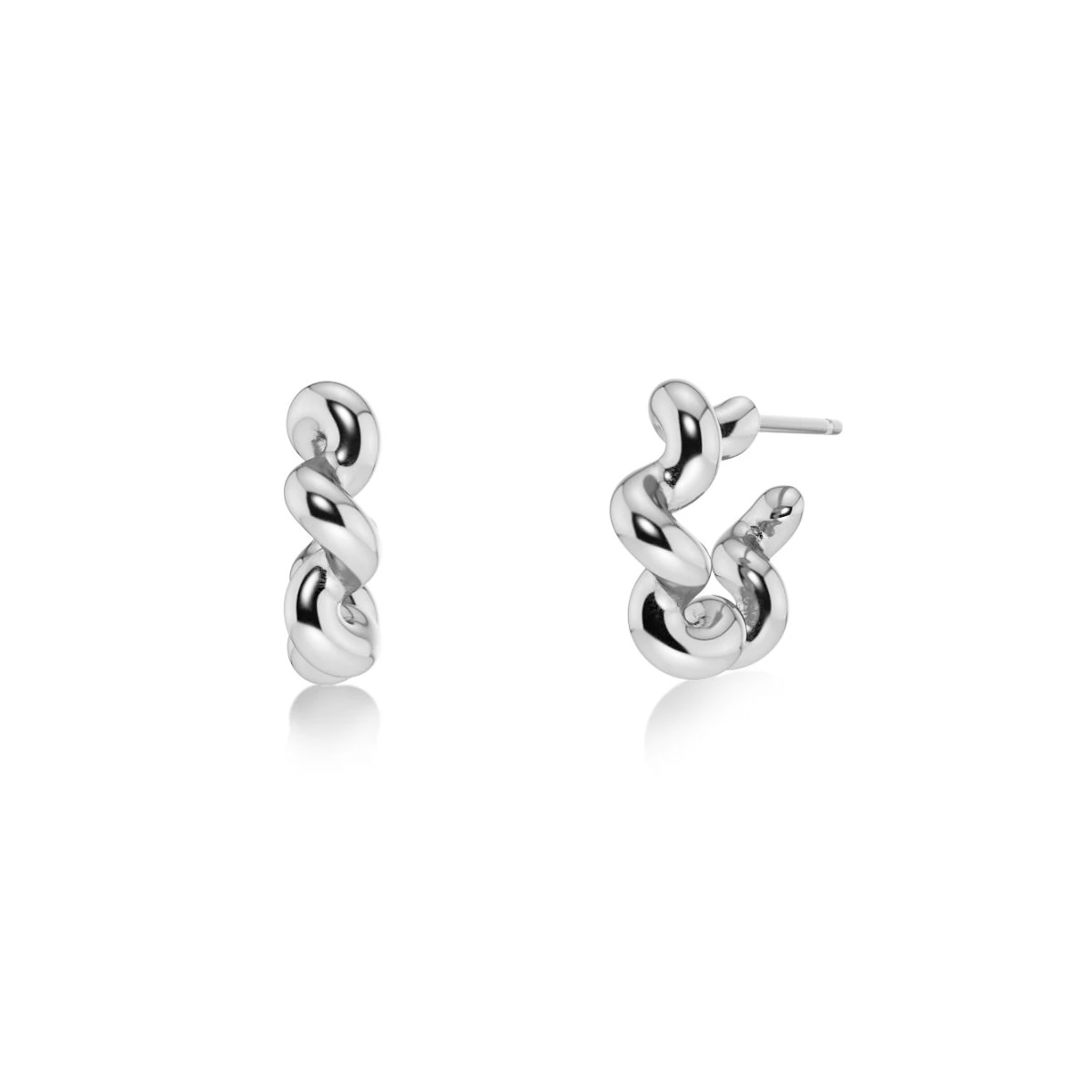 Edblad Spiral Hoops S Silver Earrings