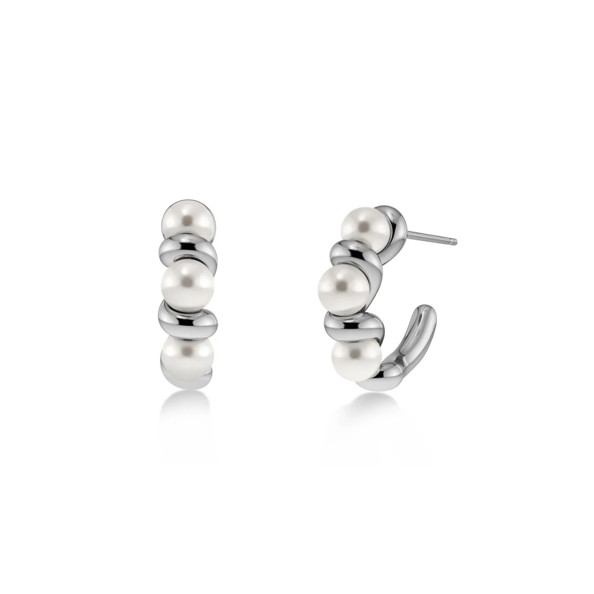 Edblad Margot Hoops S Silver Earrings