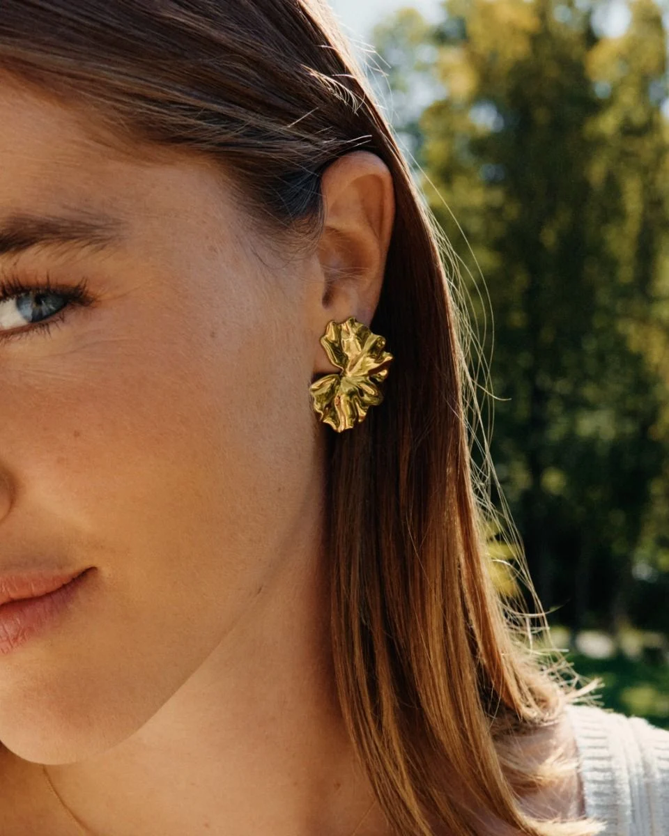 Edblad Gerana Studs L Gold Earrings - Image 2