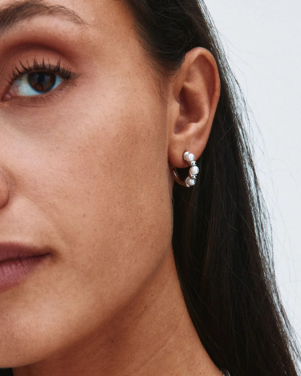 Edblad Margot Hoops S Silver Earrings - Image 2