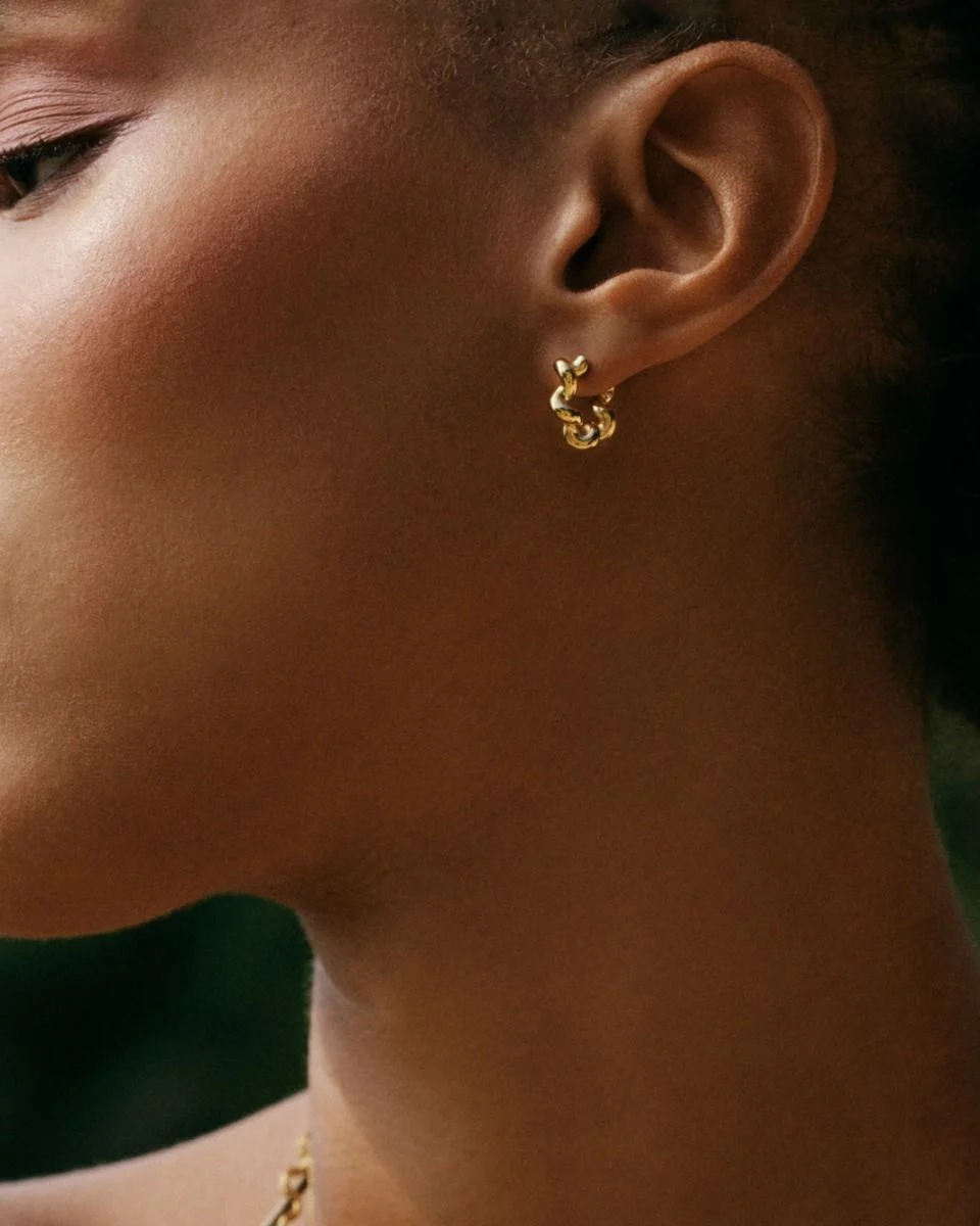 Edblad Spiral Hoops S Gold Earrings - Image 2