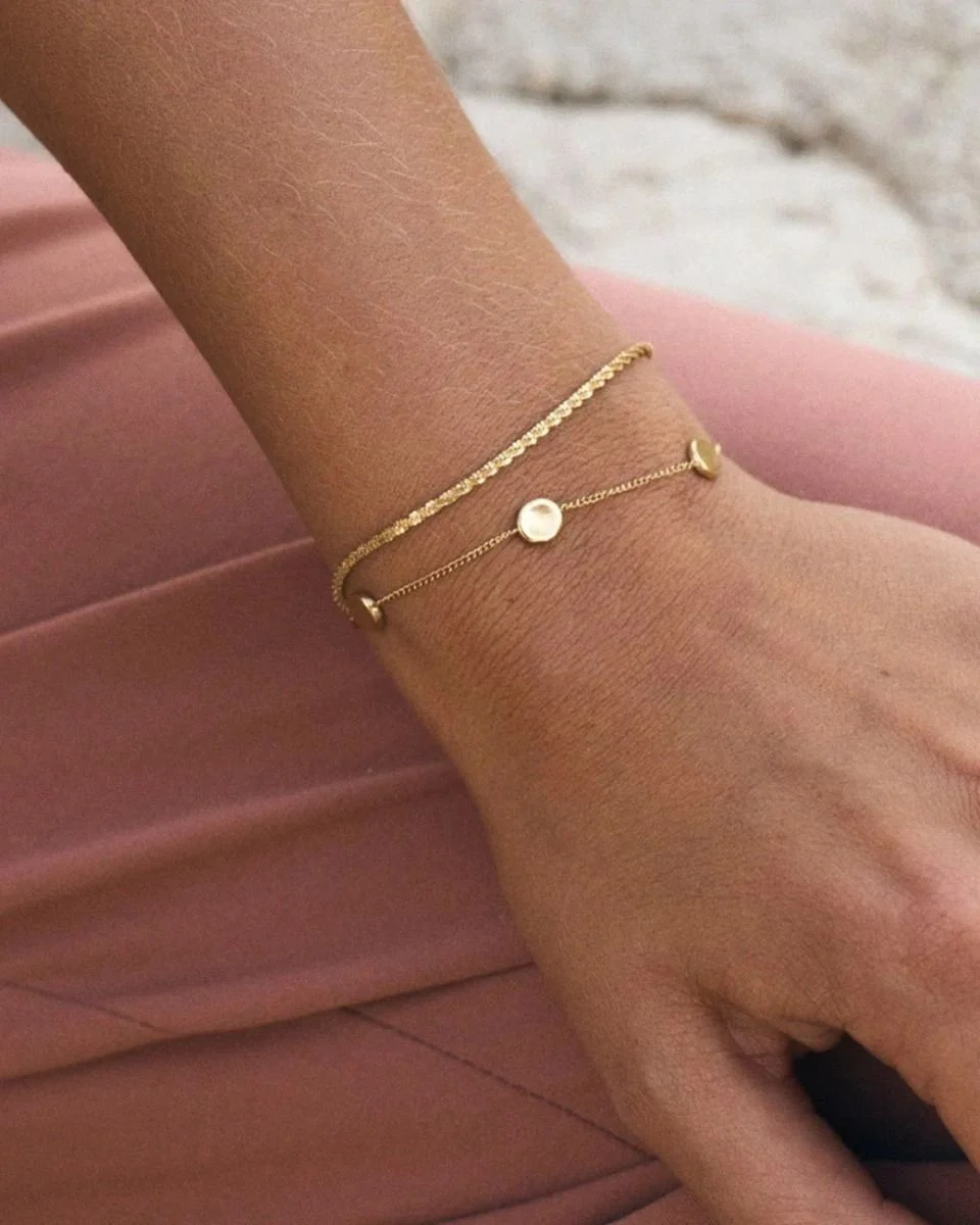 Edblad Tinsel Thin Gold Bracelet - Image 2