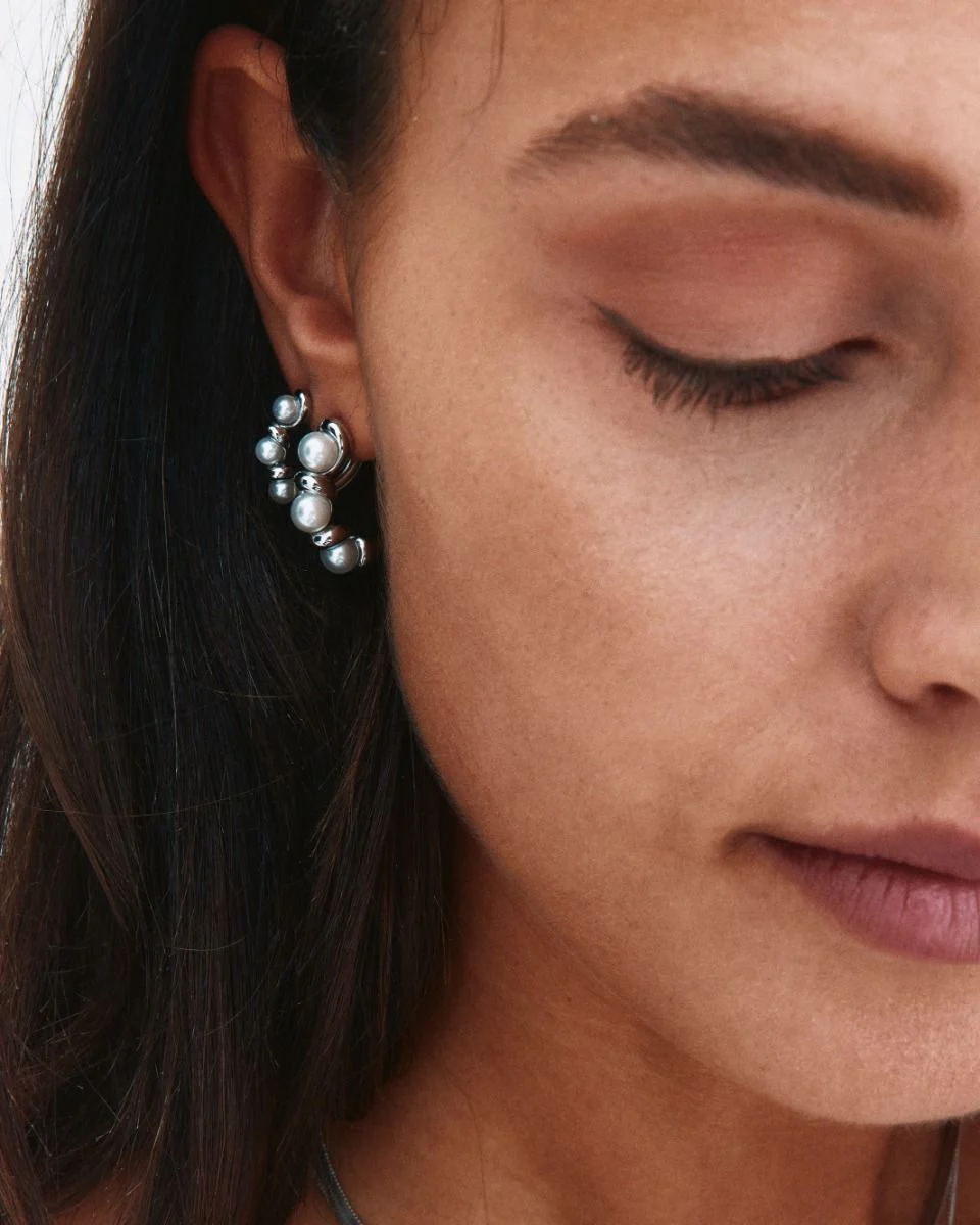 Edblad Margot Hoops S Silver Earrings - Image 4