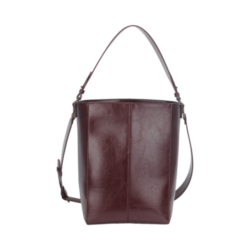 HVISK Casset Raw Structure Deep Burgundy on white background