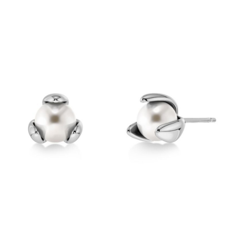 Edblad Moonrave Studs L Silver Earrings pair on a white background