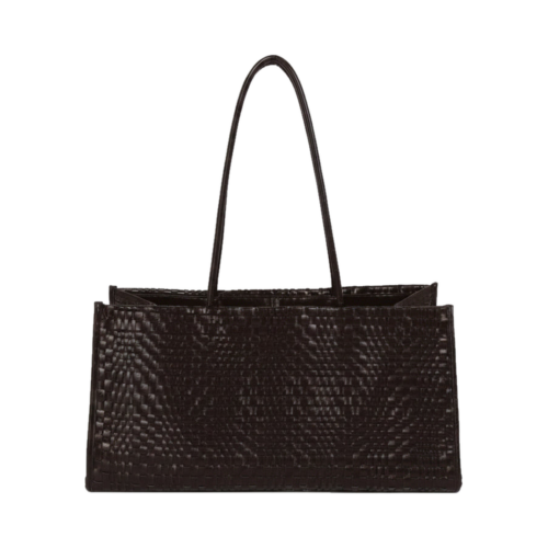 HVISK Hannah Raw Structure Braided Umber Brown on white background