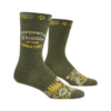 BlueQ Frequently Childlike Often Immature men's socks on a white background