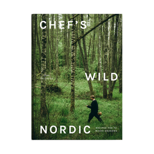 Cozy Publishing Chef’s Wild Nordic Cookbook hardcover book on a white background