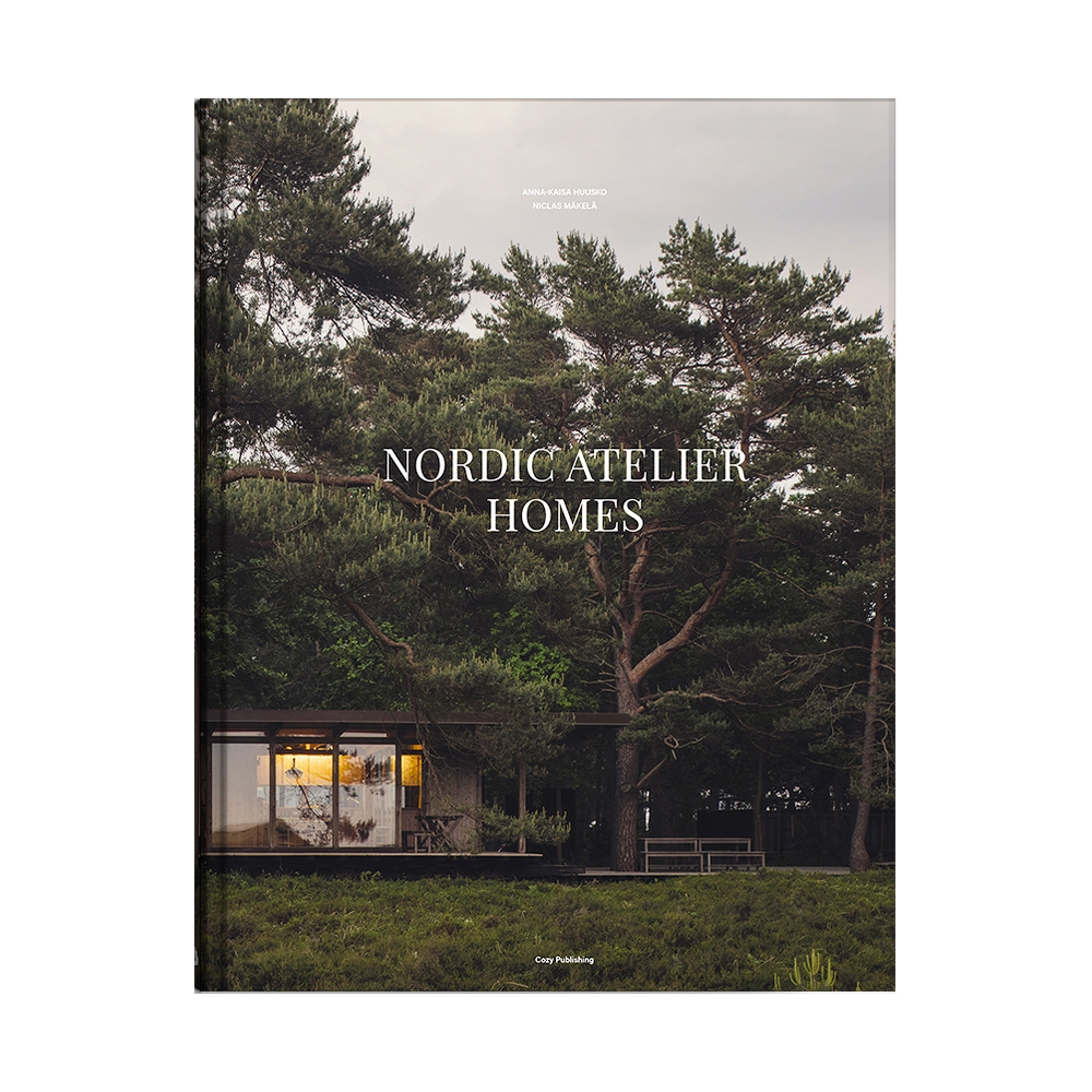 Cozy Publishing Nordic Atelier Homes Book hardcover book on a white background
