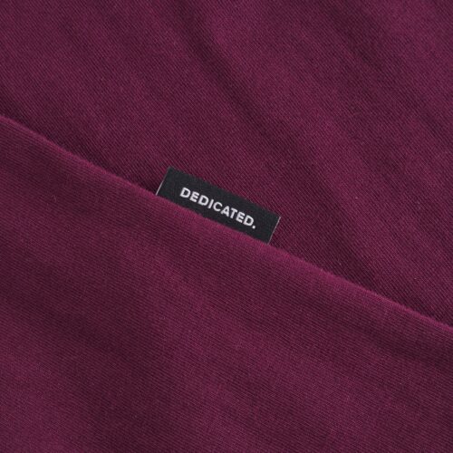 Dedicated T-shirt Stockholm Base Fig Red – T-shirt detail 2