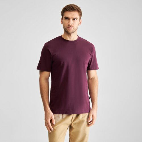 Dedicated T-shirt Stockholm Base Fig Red – T-shirt detail 3